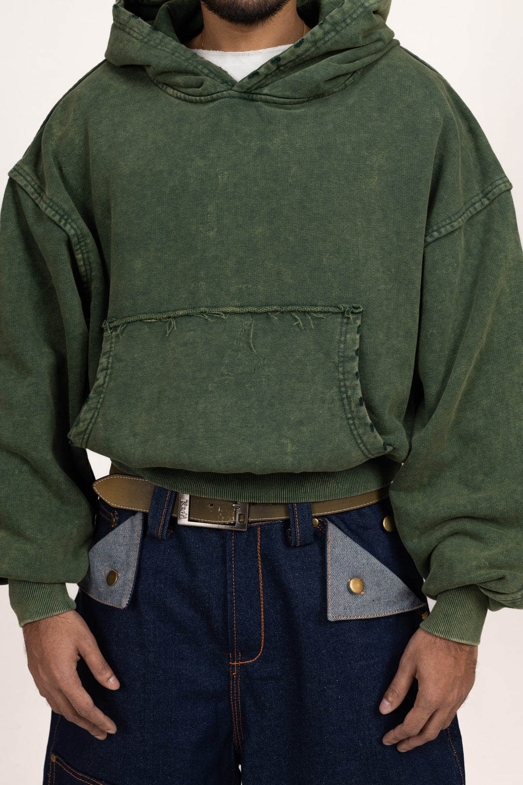 460 GSM "Rusty Green Hoodie"