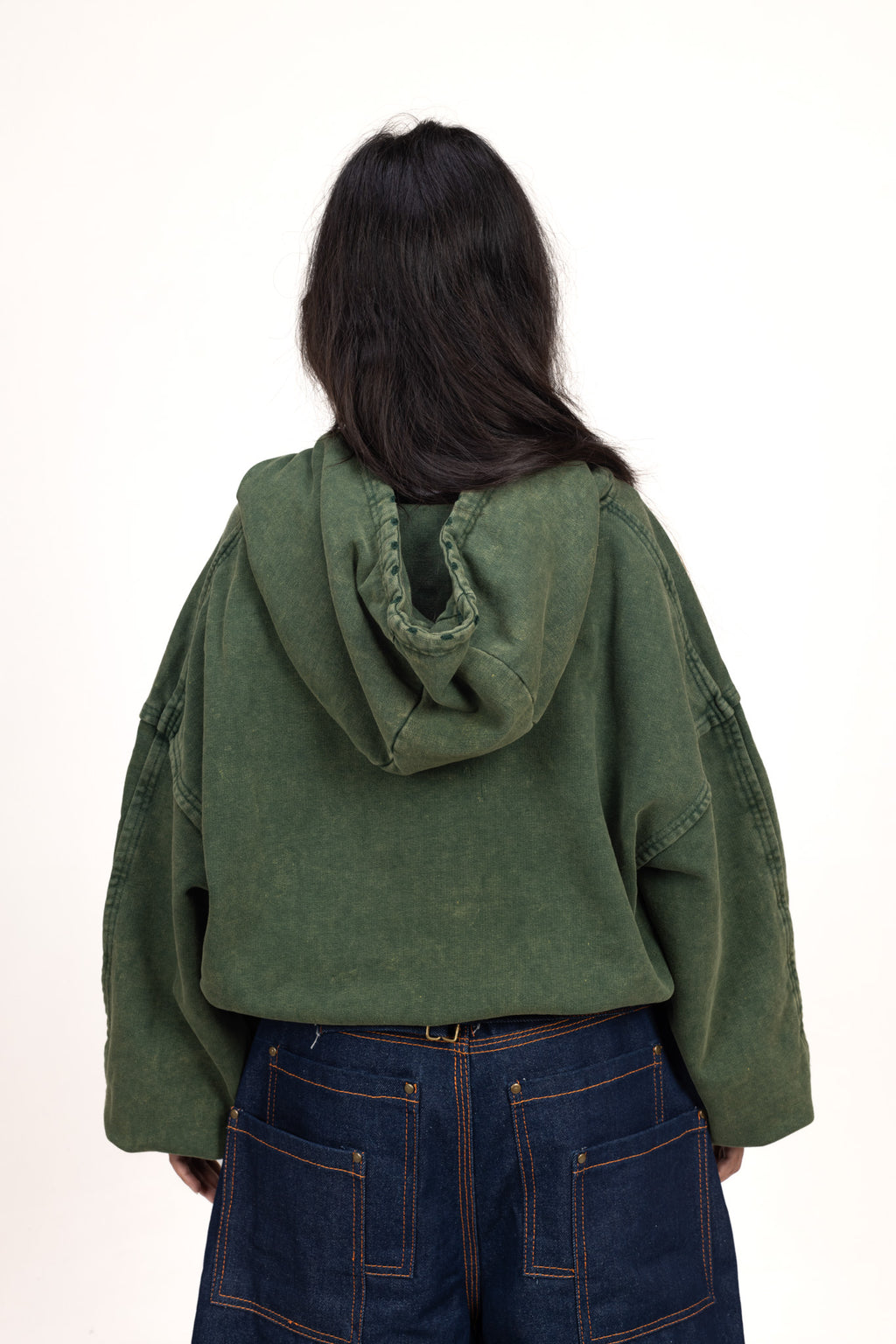 460 GSM "Rusty Green Hoodie"