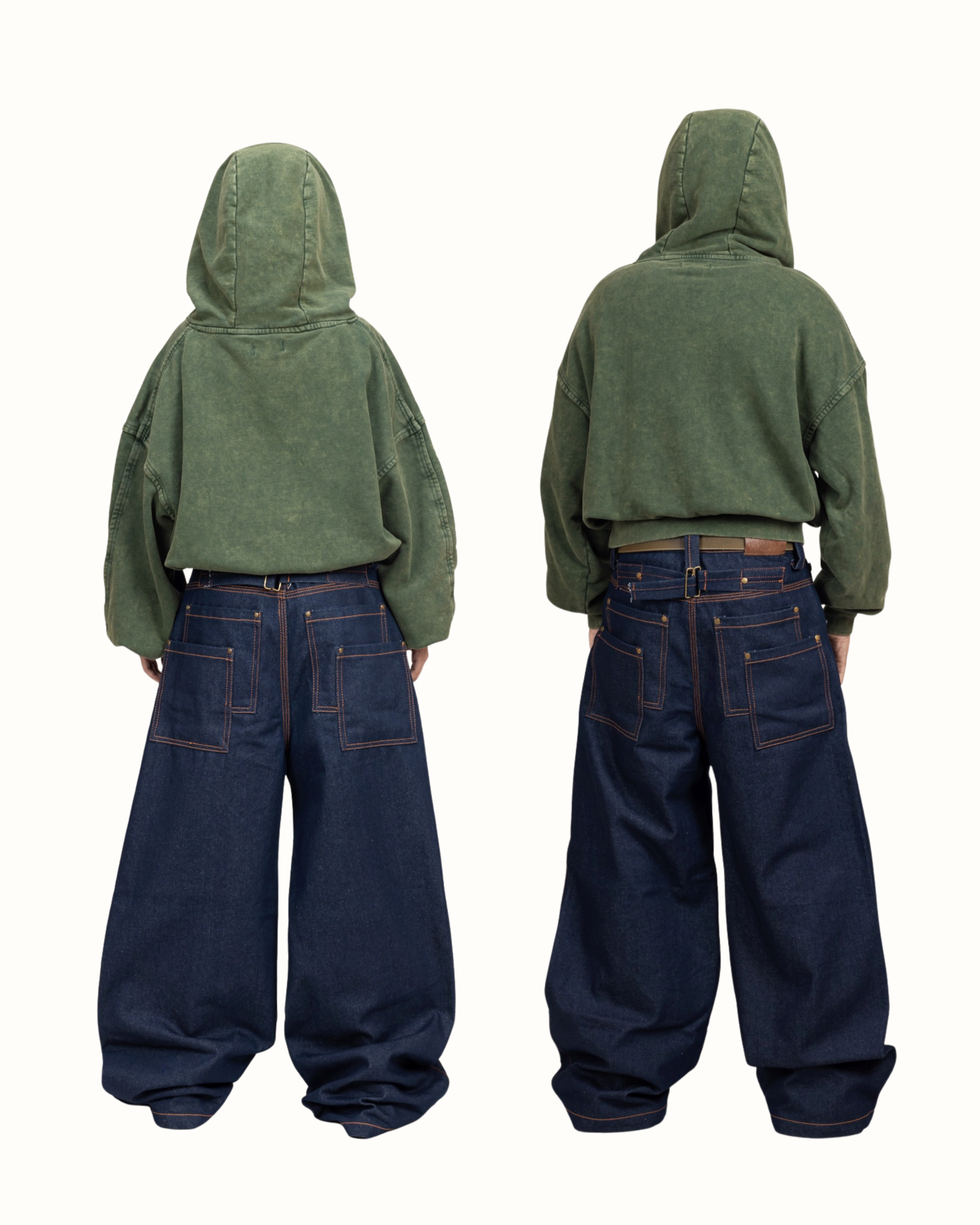 460 GSM "Rusty Green Hoodie"