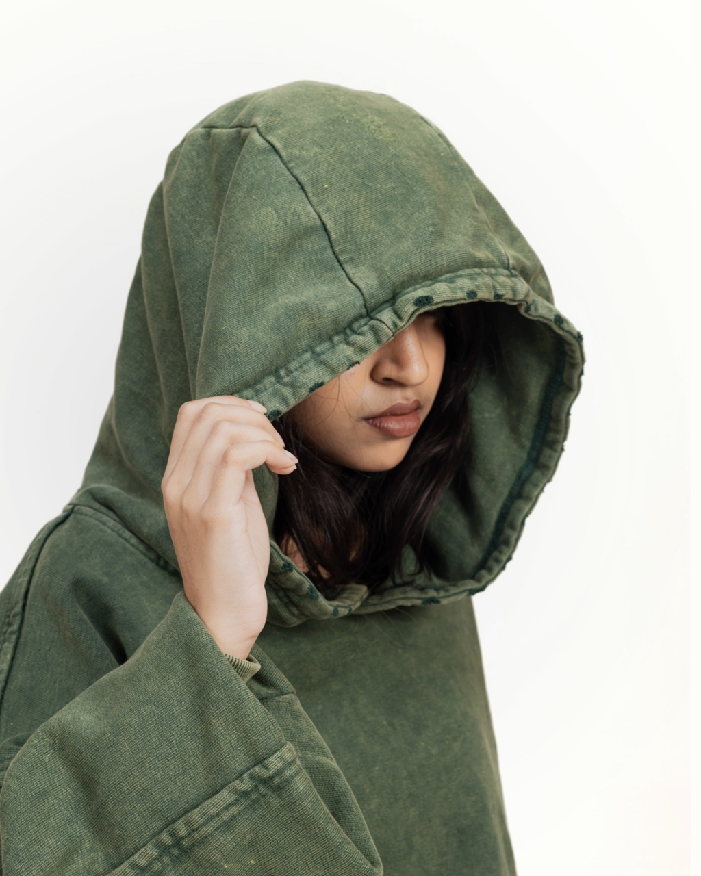 460 GSM "Rusty Green Hoodie"