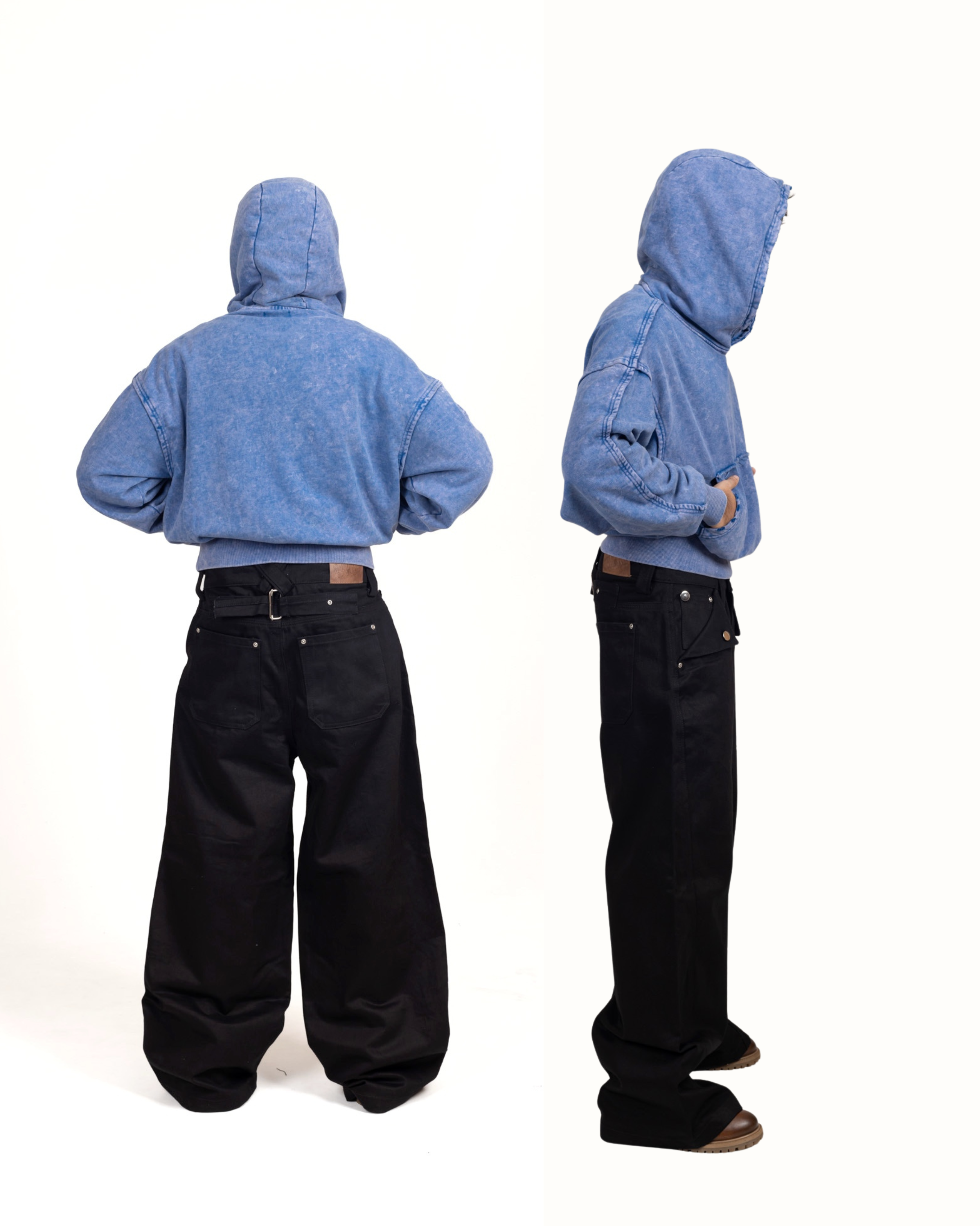 460 GSM "Frosted Blue Hoodie"