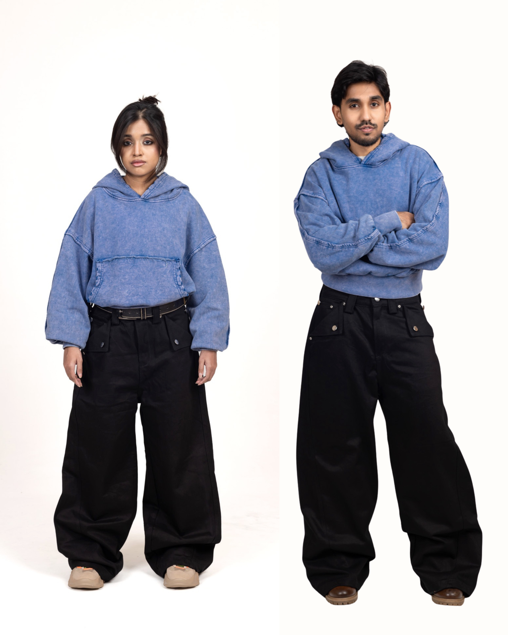 460 GSM "Frosted Blue Hoodie"