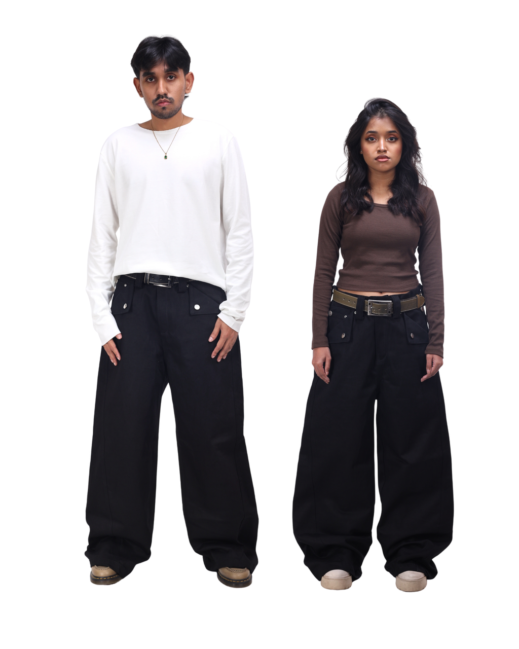 14 OZ twisted cut Jet Black Jeans