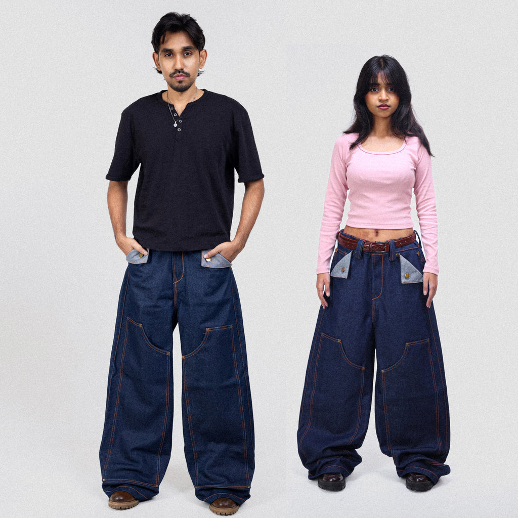 15 Oz "Raw Blue Jeans"